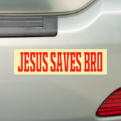Calcomanía Para Auto Jesus saves brother Jesus Chr Bumpersticker (Op auto)