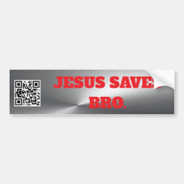 Calcomanía Para Auto Jezus redt broer Jezus Christ Bumpersticker
