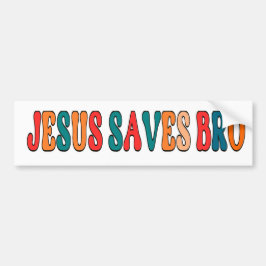 Calcomanía Para Auto Jezus redt broer Jezus Christ Bumpersticker