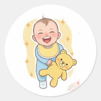 Calcomanía para bebés ronde sticker