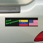 Calcomanía vehículo Venezuela, Verenigde Staten va Bumpersticker (Op auto)