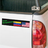 Calcomanía vehículo Venezuela, Verenigde Staten va Bumpersticker (Op Truck)