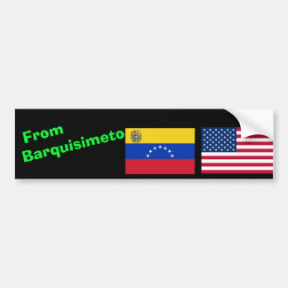 Calcomanía vehículo Venezuela, Verenigde Staten va Bumpersticker