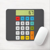 Calculator 67 Six Seven Funny Math Meme  Muismat (Met muis)