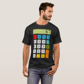 Calculator 67 Six Seven Funny Math Meme T-shirt (Voorkant volledig)