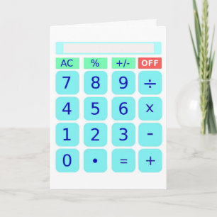 Calculator Card Kaart