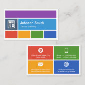 Calculator - Creative Modern Metro Style Visitekaartje (Voorkant / Achterkant)