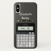 Calculator en Pen Graphic Case-Mate iPhone Case (Achterkant)