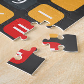 Calculator gepersonaliseerde naam legpuzzel (Zijkant)