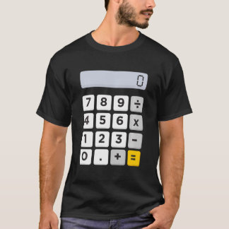 Calculator Halloween kostuum doen alsof ik een rek T-shirt