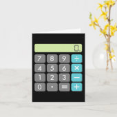 Calculator Halloween Kostuum Wiskunde Geek Cool Sc Kaart (Gele Bloem)