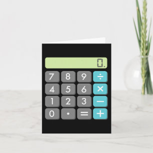 Calculator Halloween Kostuum Wiskunde Geek Cool Sc Kaart