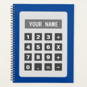 Calculator illustratie aangepaste agenda planner (Voorkant)