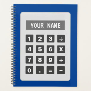 Calculator illustratie aangepaste agenda planner