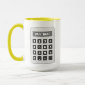 Calculator koffie mok voor boekhouder of boekhoude (Links)