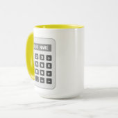 Calculator koffie mok voor boekhouder of boekhoude (Voorkant links)