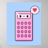 Calculator Love Poster (Voorkant)