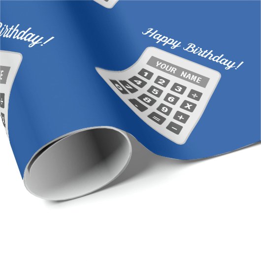 Calculator tekening Verjaardag inpakpapier (Rol Hoek)