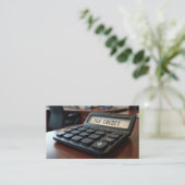 calculator voor belastingkrediet visitekaartje (Staand voorkant)