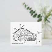 Calculus Hurts my Brain Briefkaart (Staand voorkant)
