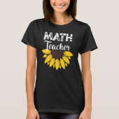 Calculus Joke Algebra Teacher Math Sunflower Math  T-shirt (Voorkant)
