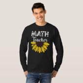 Calculus Joke Algebra Teacher Math Sunflower Math  T-shirt (Voorkant volledig)
