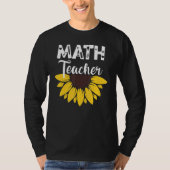 Calculus Joke Algebra Teacher Math Sunflower Math T-shirt (Voorkant)