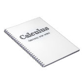 Calculus leidt tot mijn Mad - Funny Wiskunde noteb Notitieboek (Rechterzijde)