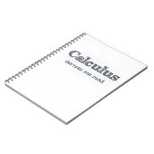 Calculus leidt tot mijn Mad - Funny Wiskunde noteb Notitieboek (Linkerzijde)