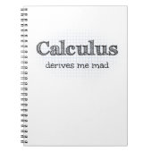 Calculus leidt tot mijn Mad - Funny Wiskunde noteb Notitieboek (Voorkant)
