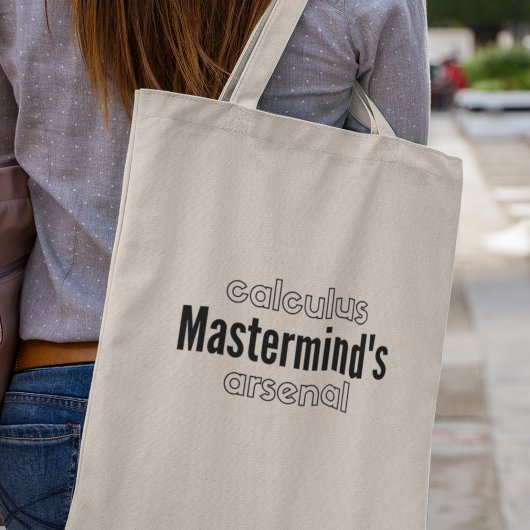 Calculus Mastermind's Arsenal Wiskunde Teacher Gif Tote Bag