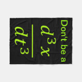 Calculus Physics Joke Fleece Deken (Voorkant (Horizontaal))