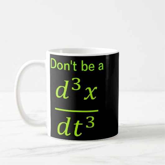 Calculus Physics Joke Koffiemok (Links)