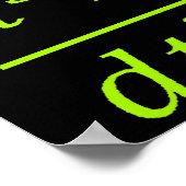 Calculus Physics Joke Poster (Hoek)