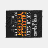 Calculus Teacher Funny Math Professor  Fleece Deken (Voorkant (Horizontaal))