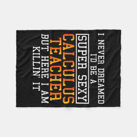 Calculus Teacher Funny Math Professor  Fleece Deken (Voorkant (Horizontaal))