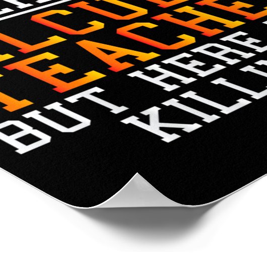 Calculus Teacher Funny Math Professor  Poster (Hoek)