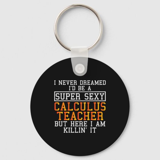 Calculus Teacher Funny Math Professor  Sleutelhanger (Voorkant)