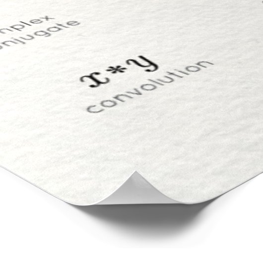 Calculussymbolen Poster (Hoek)