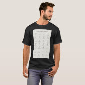 Calculussymbolen T-shirt (Voorkant volledig)