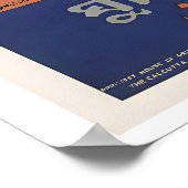 Calcutta India Vintage Travel Poster (Hoek)