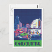  Calcutta Kolkata India Briefkaart (Voorkant / Achterkant)