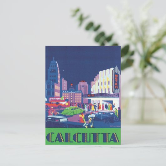  Calcutta Kolkata India Briefkaart (Staand voorkant)