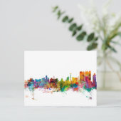 Calcutta (Kolkata) India Skyline Briefkaart (Staand voorkant)