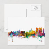 Calcutta (Kolkata) India Skyline Briefkaart (Voorkant / Achterkant)