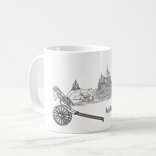 Calcutta Kolkata Pride Koffiemok (Voorkant links)