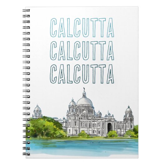 Calcutta "Victoria Memorial" Kolkata Bengali Notitieboek (Voorkant)
