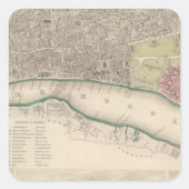 Calcutta Vierkante Sticker (Voorkant)