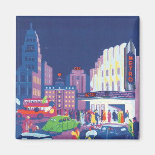 Calcutta Vintage Travel Poster Magneet