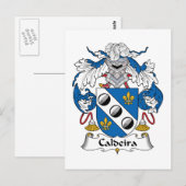 Caldeira Family Crest Briefkaart (Voorkant / Achterkant)